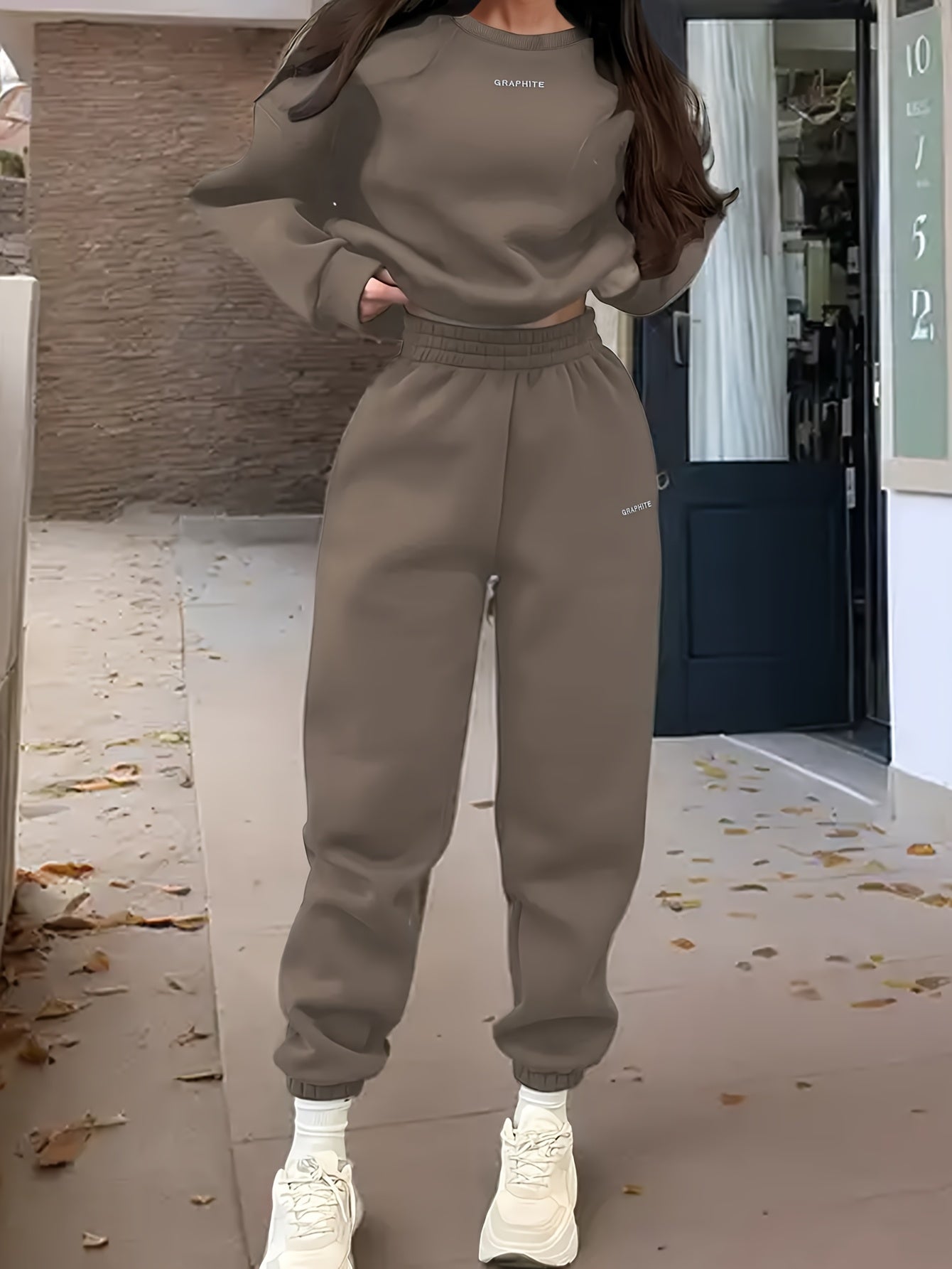 Women’s Sweatshirt Set | Lightweight Knit | Comfortable Casual Wear | Polyester