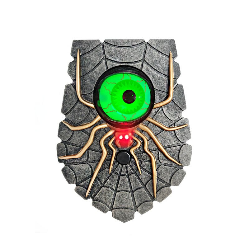 Halloween Animated Doorbell with Spooky Rotating Eyes and Sound Effects