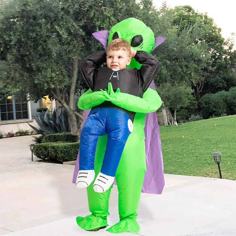 Inflatable Alien Costume with Crown Detail for Halloween Parties