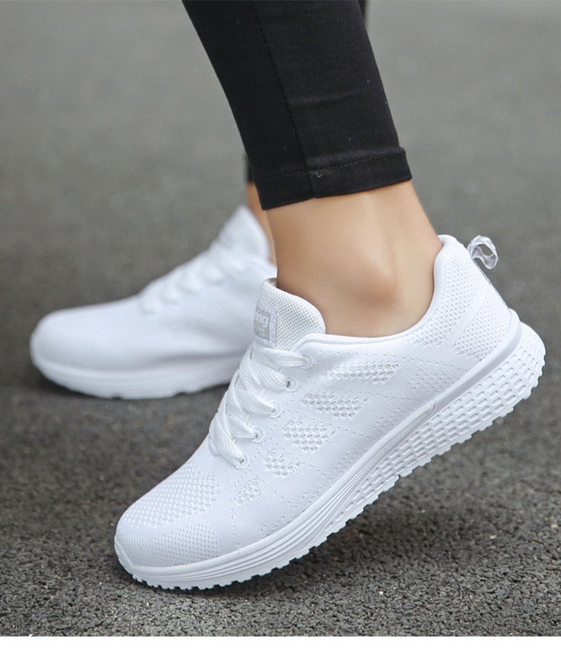 Women’s Orthopedic Sneakers | Gel Cushioning & Supportive Thick Sole | Breathable Knit Mesh | Adjustable Fit for Wide & Narrow Feet