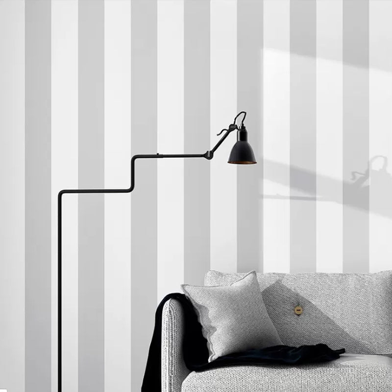 Simple Wide Stripes Non-Pasted Wallpaper for Coffee Room and Dress Shop, 33-foot x 20.5-inch - Modern Vinyl, Moisture Resistant, Available in Taavita Colors