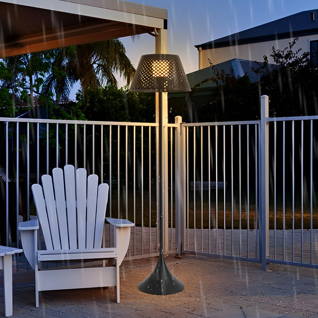 Taavita 1-light Modern Mesh Outdoor Floor Lamp