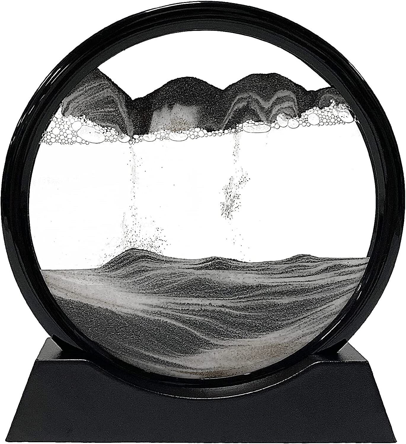 Dynamic Sand Art Sphere for Desk Relaxation