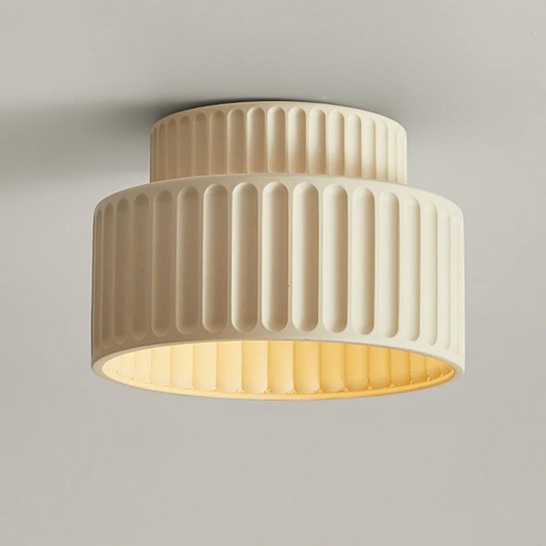 Charming Vintage-Inspired Semi-Flush Ceiling Light for Low Spaces