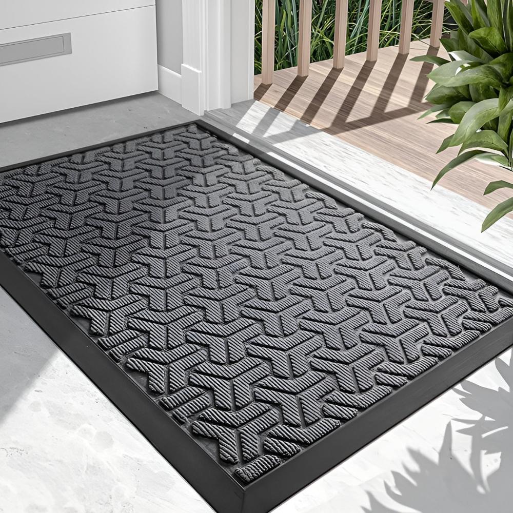 Stylish Geometric Door Mat for High-Traffic Areas