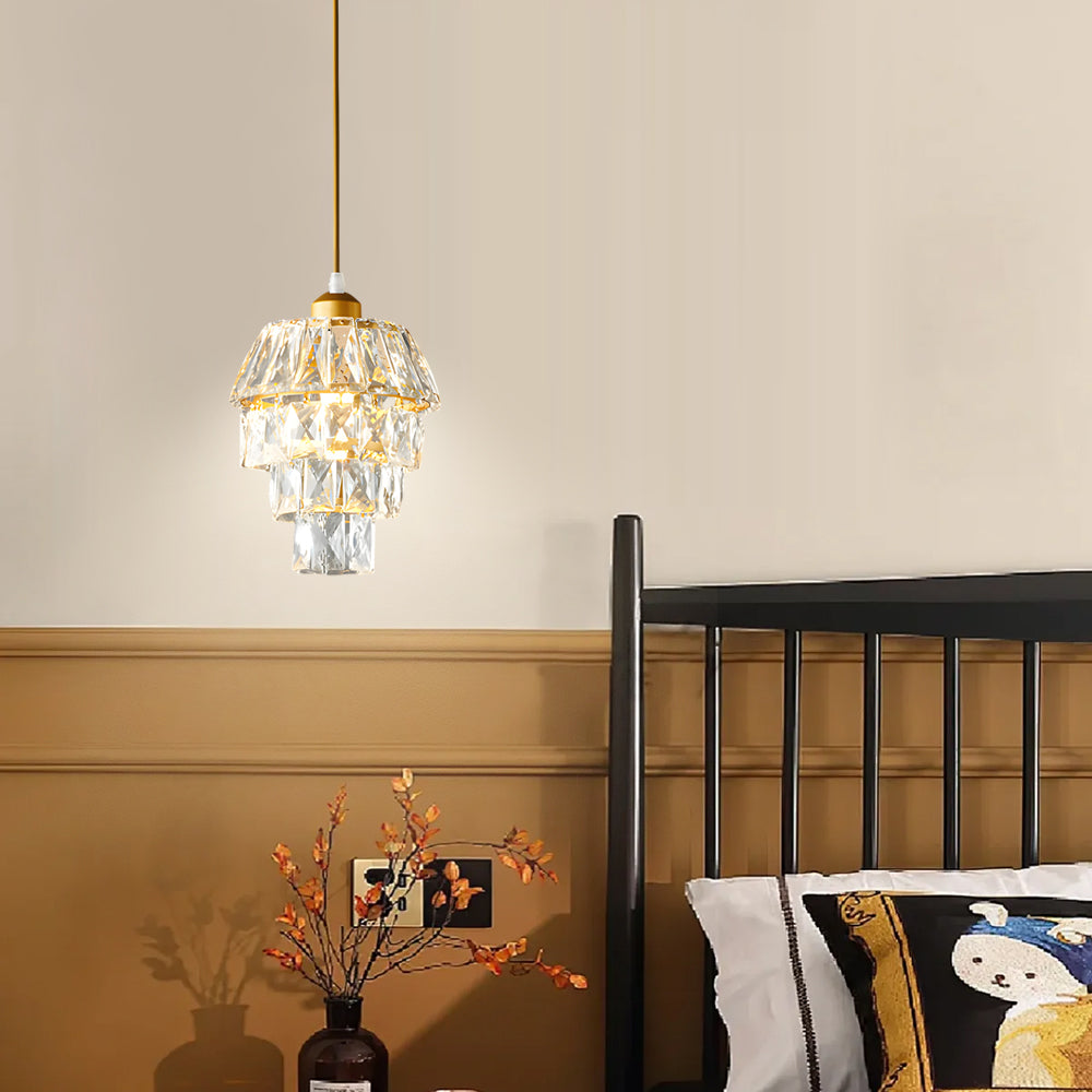1-Light Mini Crystal Pendant Light Small by Taavita