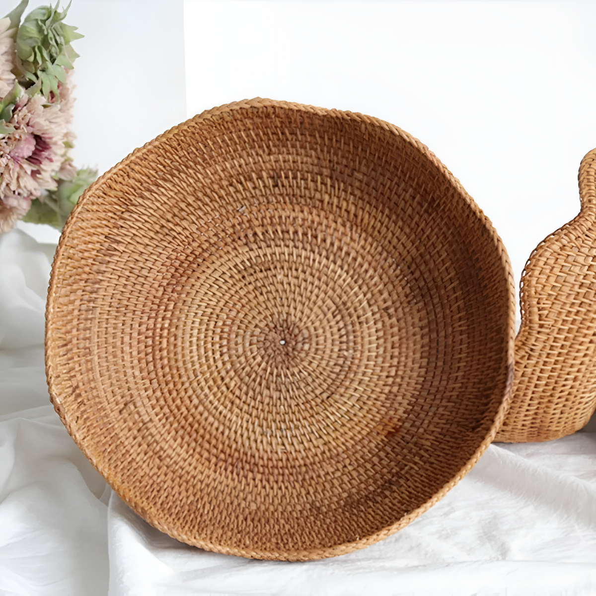 NatureNest – Artisan Rattan Fruit Display Basket for Your Home