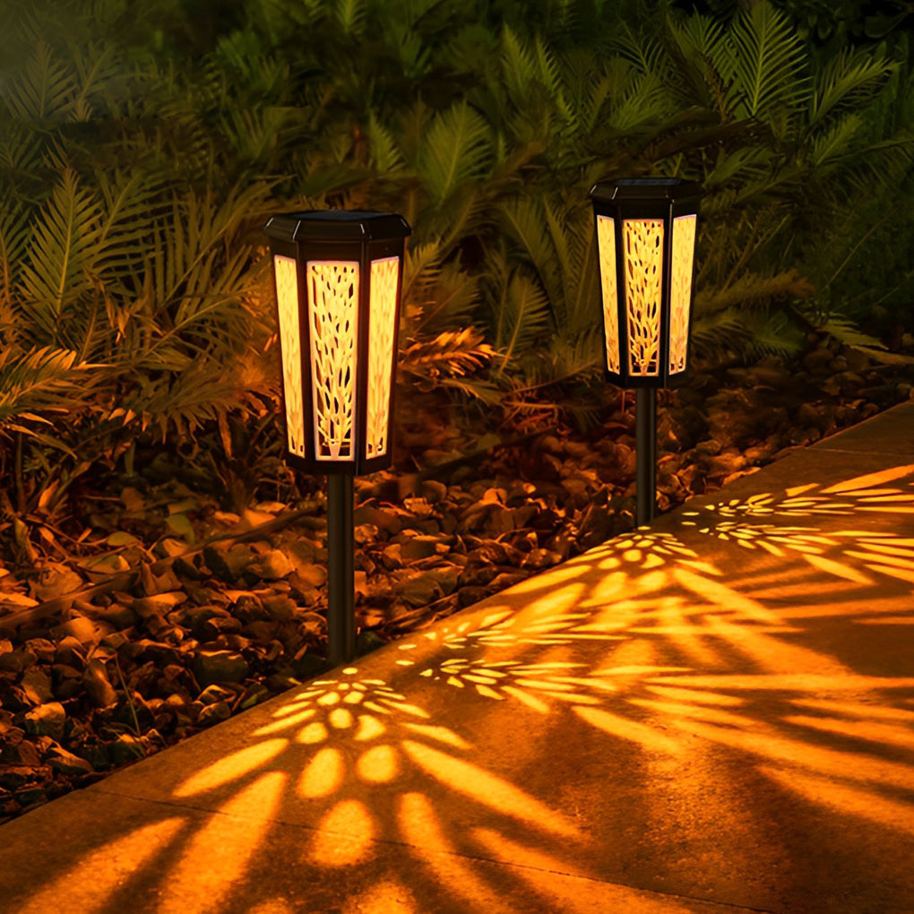 1 Pc Taavita Waterproof Intelligent LED Color Changing Solar Lights Outdoor Lamp