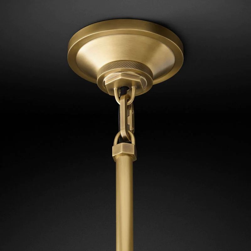 Munda Pendant — Prismatic Glass Kitchen Light with Solid Copper Accents