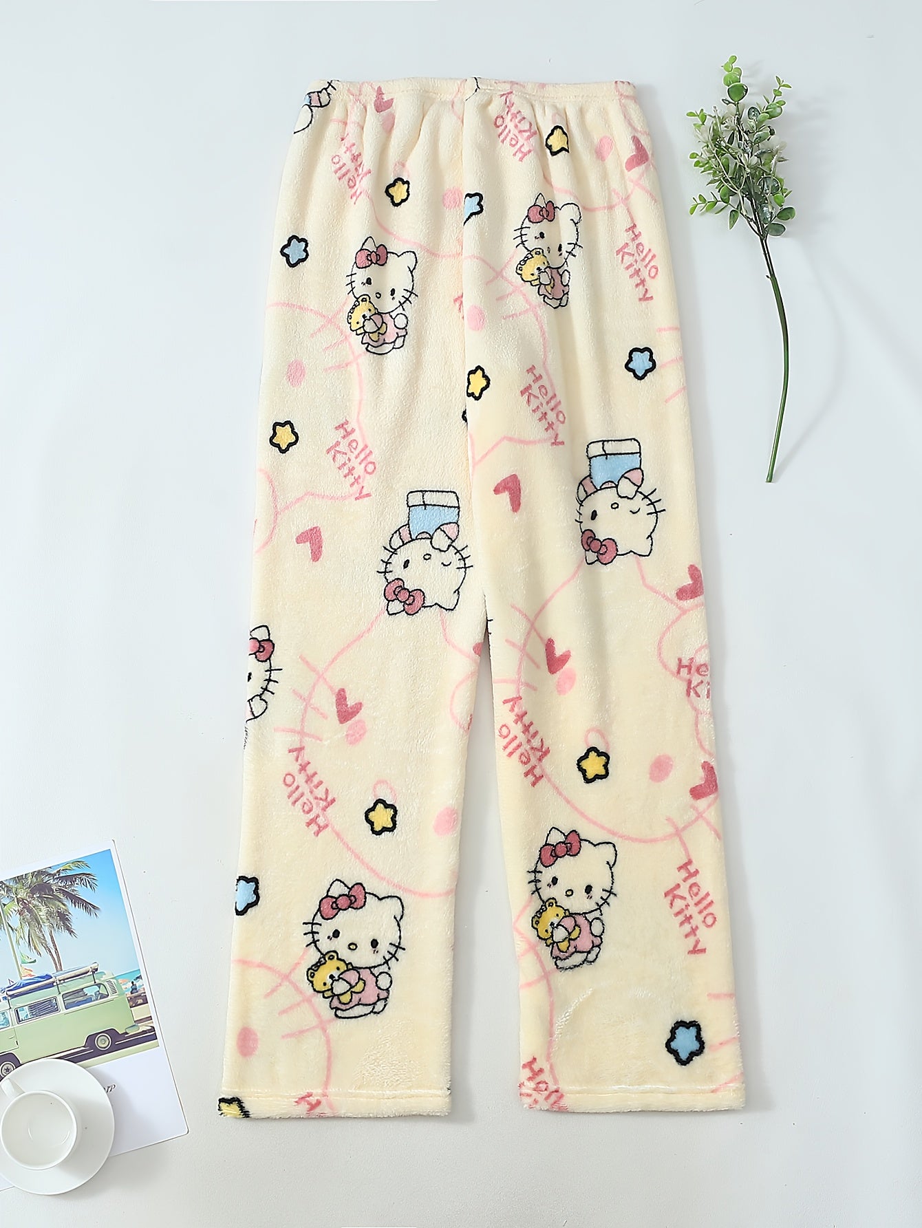 Flannel Sleep Pants | Cartoon Print | Warm and Cozy Comfort | Polyester