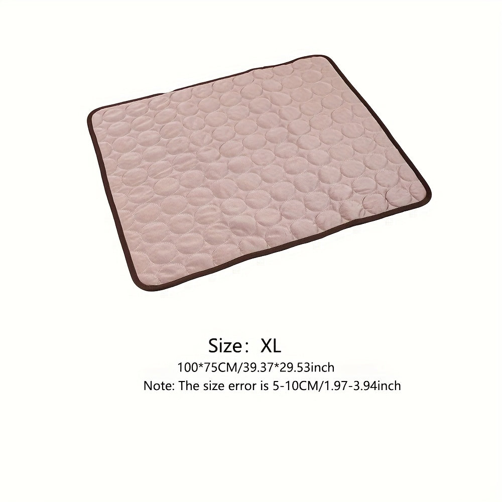 Cooling Mat for Dogs And Cats: Breathable, Washable Pet Bed with Polyester Fiber Filling, Ideal for Summer, Car Seat And Small House Covers, Dog Cooling Mat