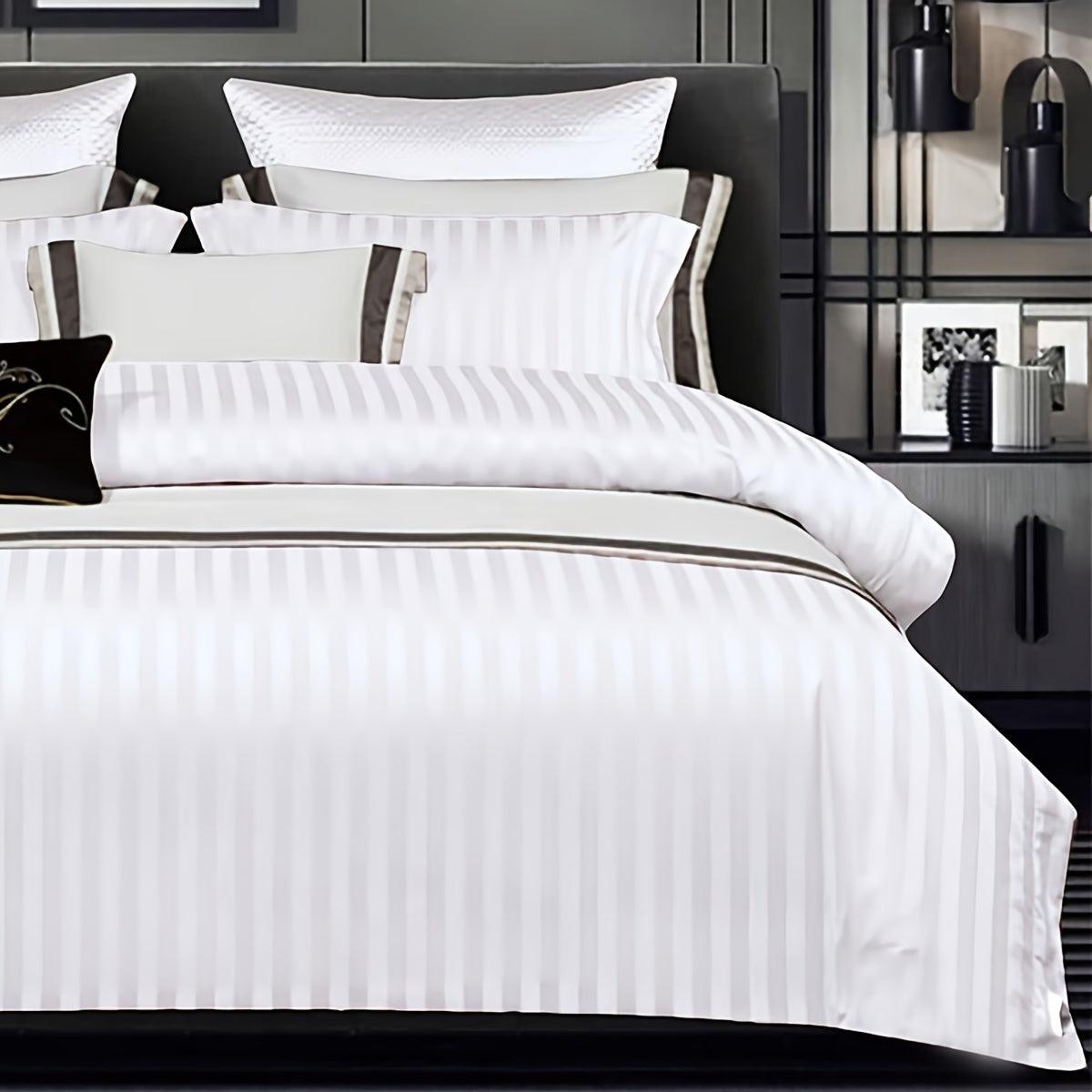 Duvet Cover Set | Satin Embossed | Luxurious Comfort | Polyester
