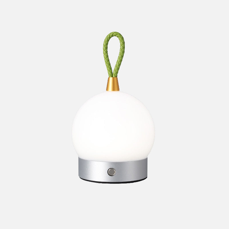 Timmy Orb Waterproof Cordless LED Lamp | Rechargeable Battery 7-9h | Touch Dimmable | IP65 Outdoor Indoor | Aluminum PU Leather | Black Silver Gold