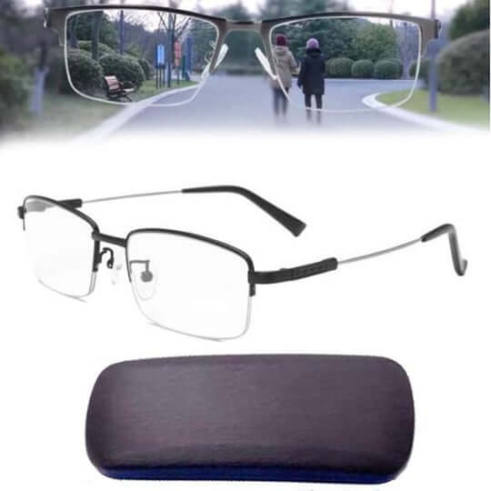 Smart Progressive Glasses | Multi-Zone Auto-Adaptive Lenses | Blue & UV Light Filtering | Comfortable Fit