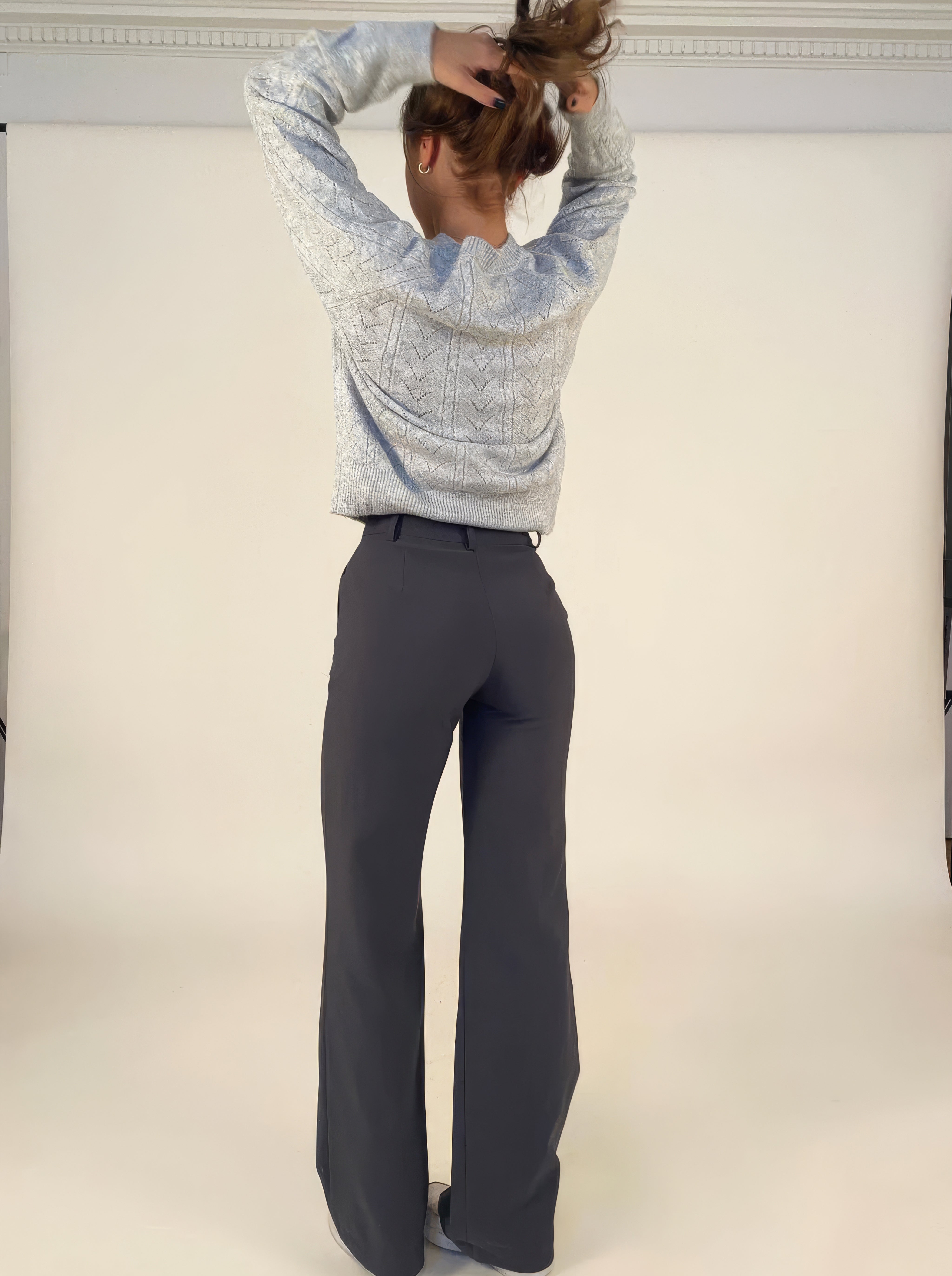 Women’s Wide-Leg Trousers | Loose Fit & Elastic Waistband | Durable Fabric | Comfortable All-Day Wear