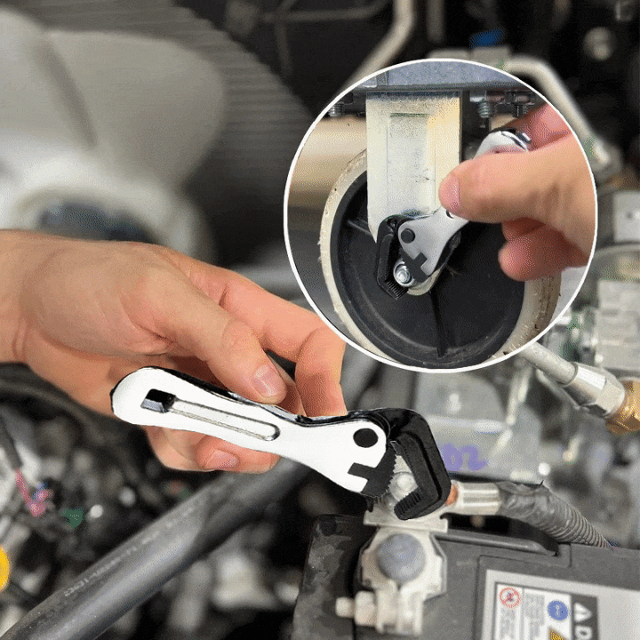 1/4-Inch Drive Ratchet Tool for Accessing Tight Areas