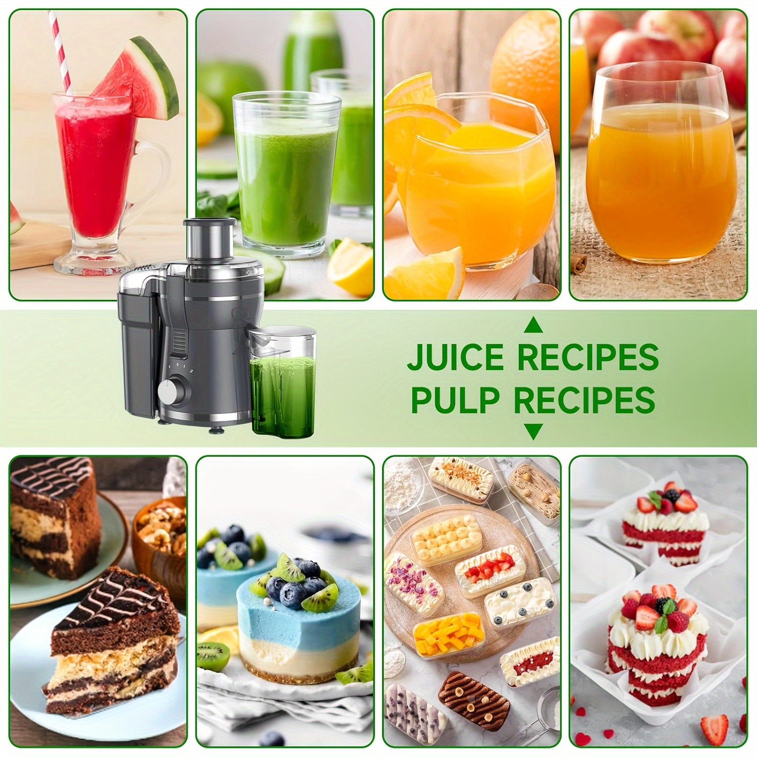 500W Fresh Press Juicer for Fruits & Vegetables – Effortless Cleanup