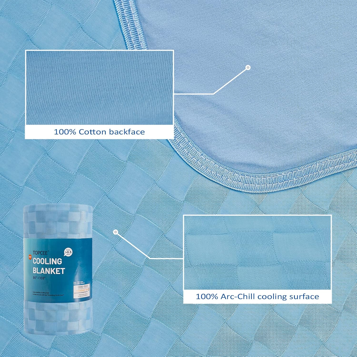 Cooling Blanket for Warm Sleepers with Arc-Chill Technology – Soft, Breathable Comfort Year-Round