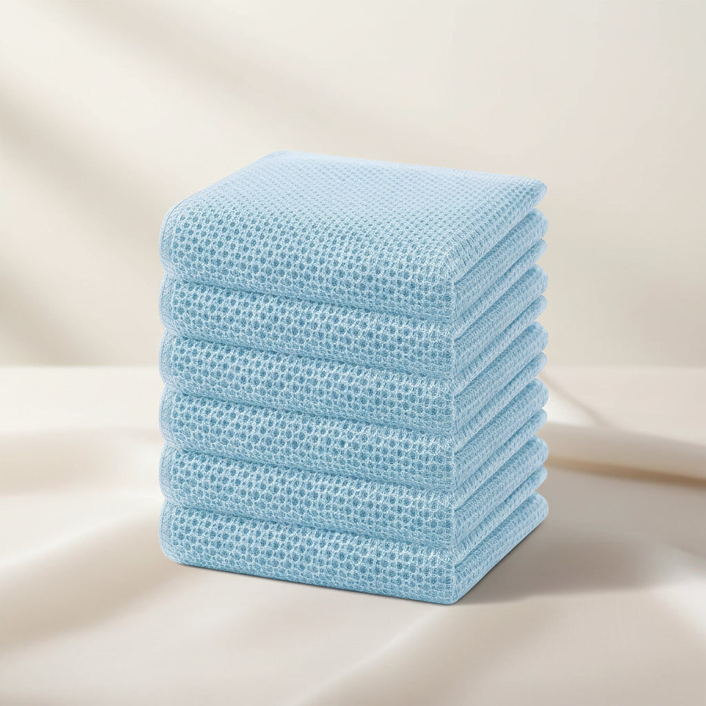Premium Cotton Kitchen Cloths Set – Highly Absorbent Waffle Texture