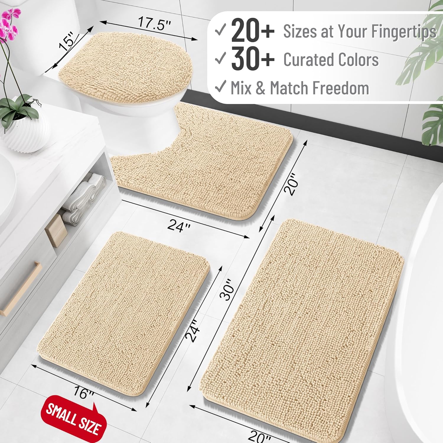 Ultra-Absorbent Non-Slip Bath Mat for Ultimate Comfort