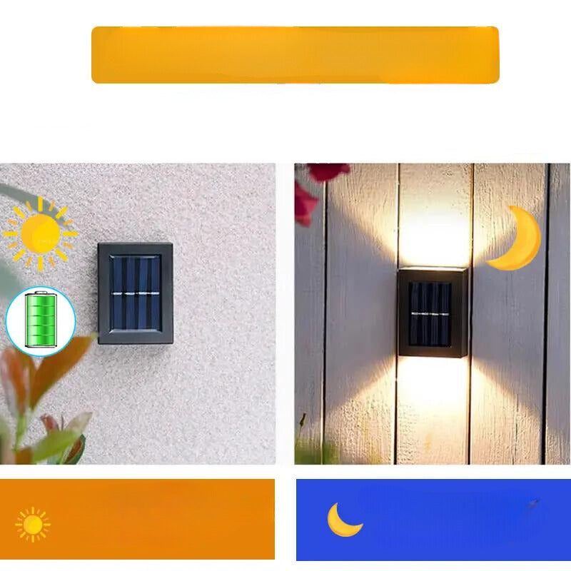 Liora — Solar Patio Wall Light with Warm Ambient Glow