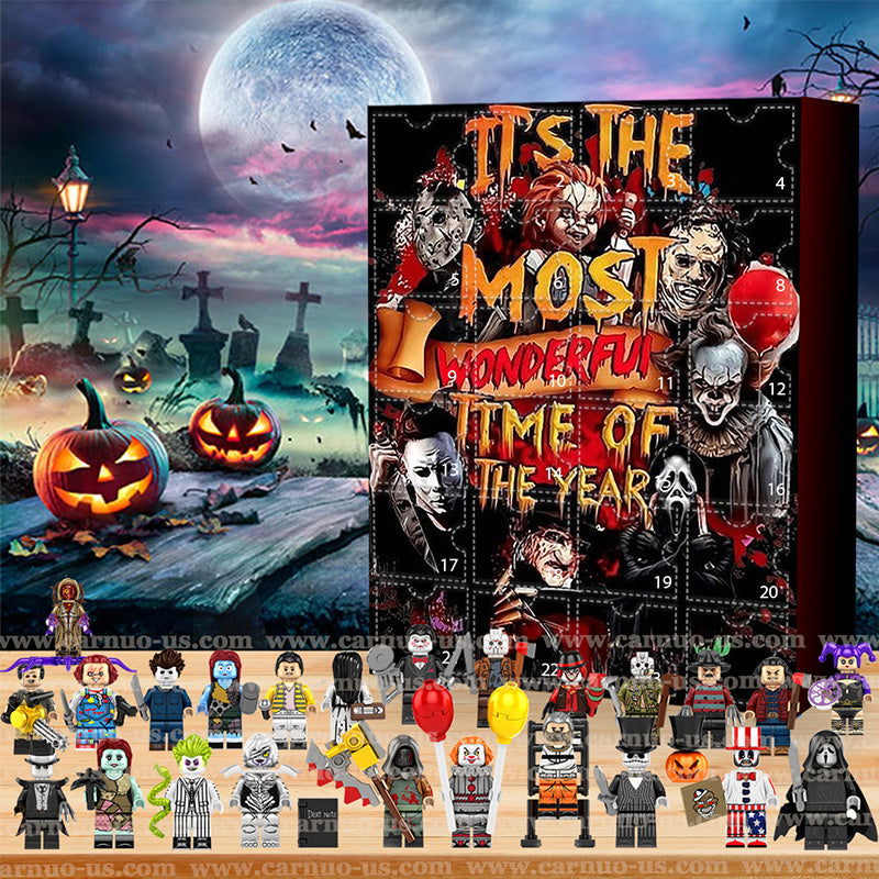 Halloween Horror Movie Advent Calendar with 24 Spooky Collectibles