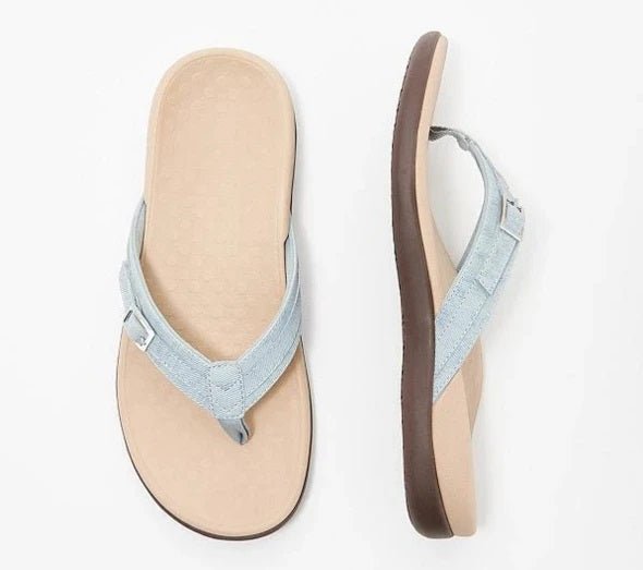 Orthopedic Flip-Flops | Contoured Foam Footbed | Rubber Sole & Breathable Strap | Comfortable Fit