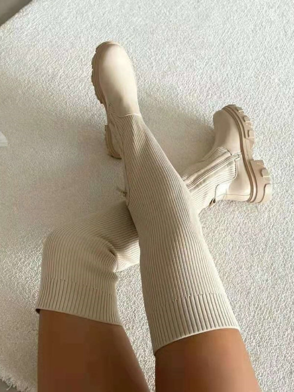 Women's Over-the-Knee Boots | Memory Sole & Orthopedic Support | Breathable Leather | Comfortable Fit