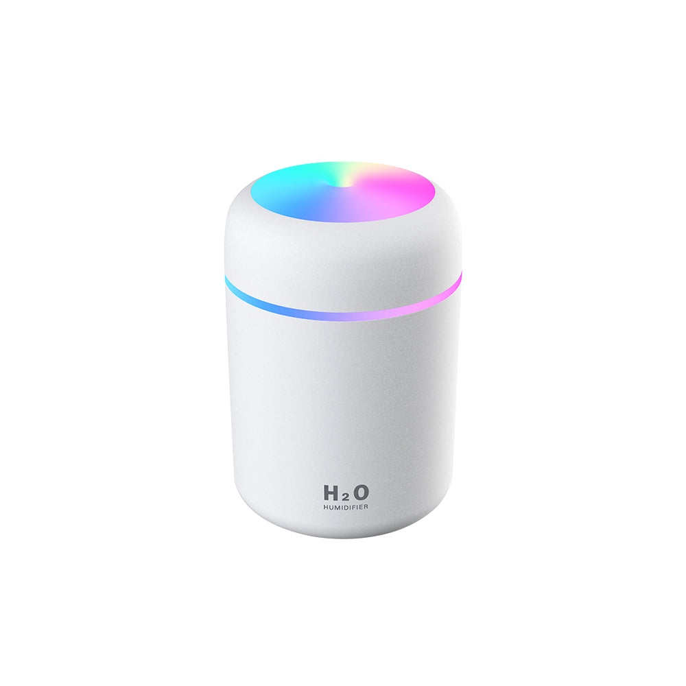 USB-Powered Desktop Humidifier | Color-Changing LED & Compact Design | 10.1 fl oz Capacity | Quiet Operation
