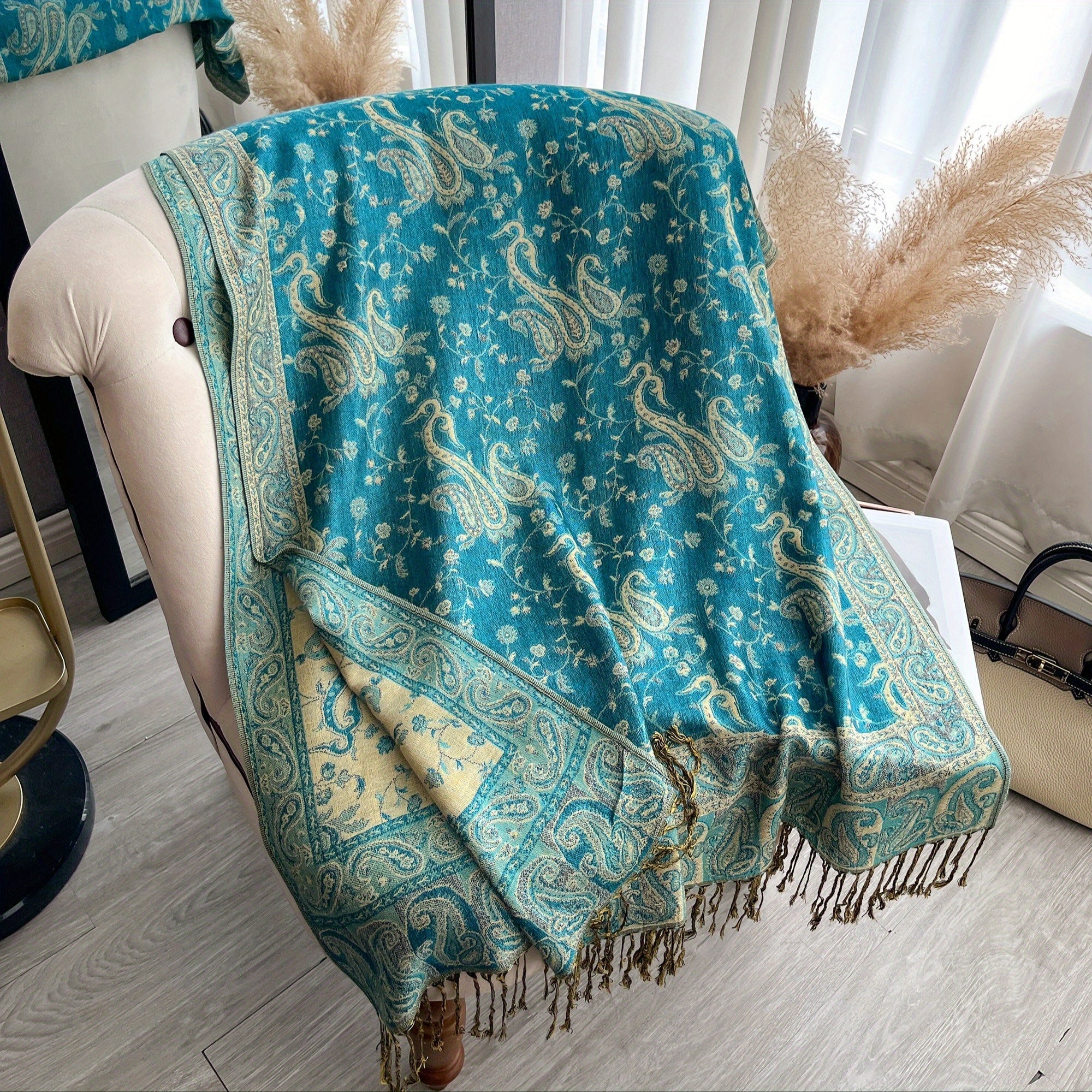 Paisley Scarf | Lightweight | Stylish Pattern Accent | Polyester