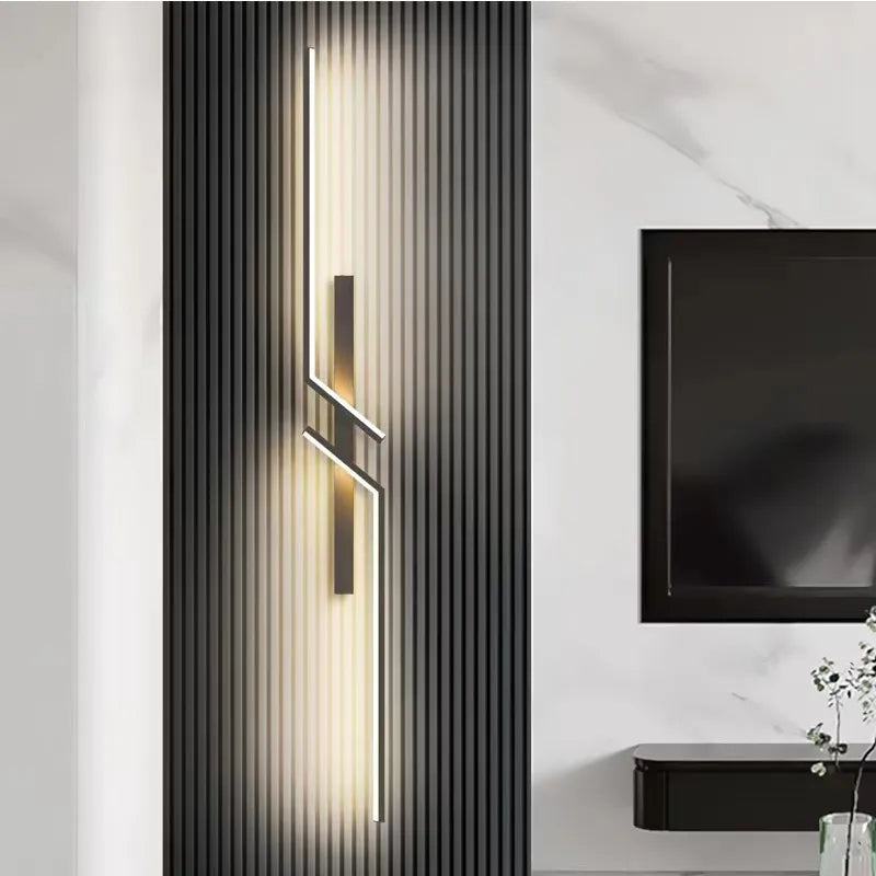 Contemporary LED Wall Light | Sculptural Zigzag Design | Ambient & Accent Lighting | 60cm Height