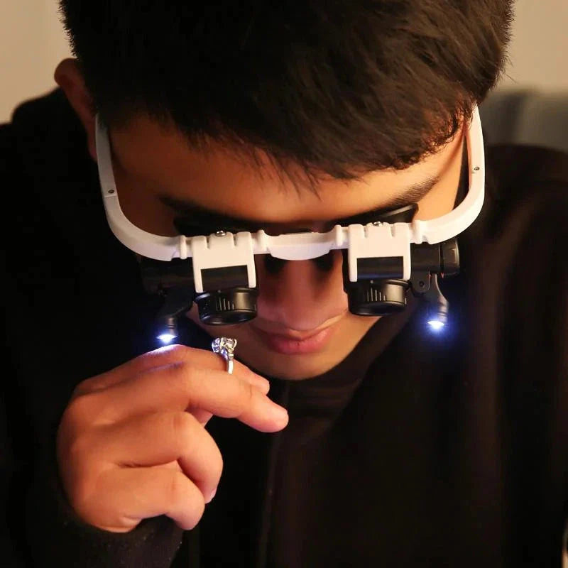 Magnifying Glasses with LED Light - 8x, 15x, 23x Zoom