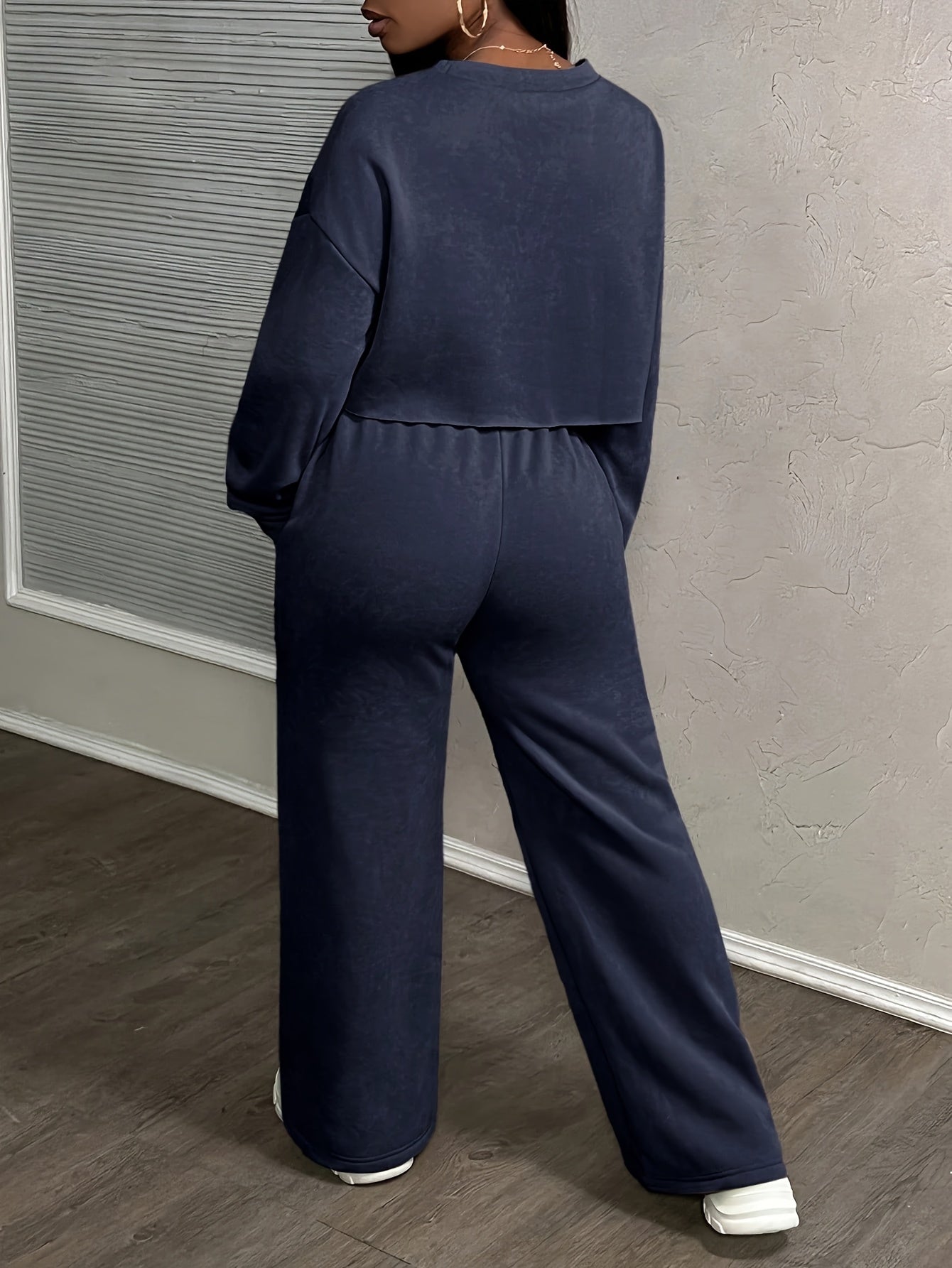 Women’s Sweatshirt Set | Oversized Fit | Comfortable Stretch Fabric | Polyester