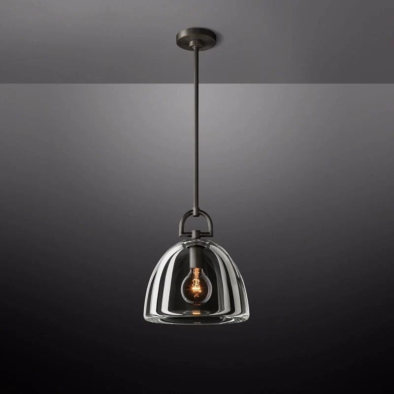 Liora Dome — K9 Crystal Pendant Light with Adjustable Height