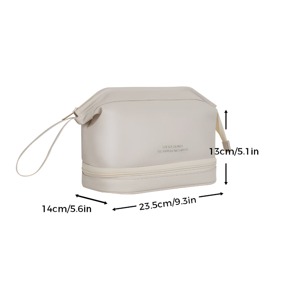 Spacious Travel Cosmetic Organizer with Durable Shell