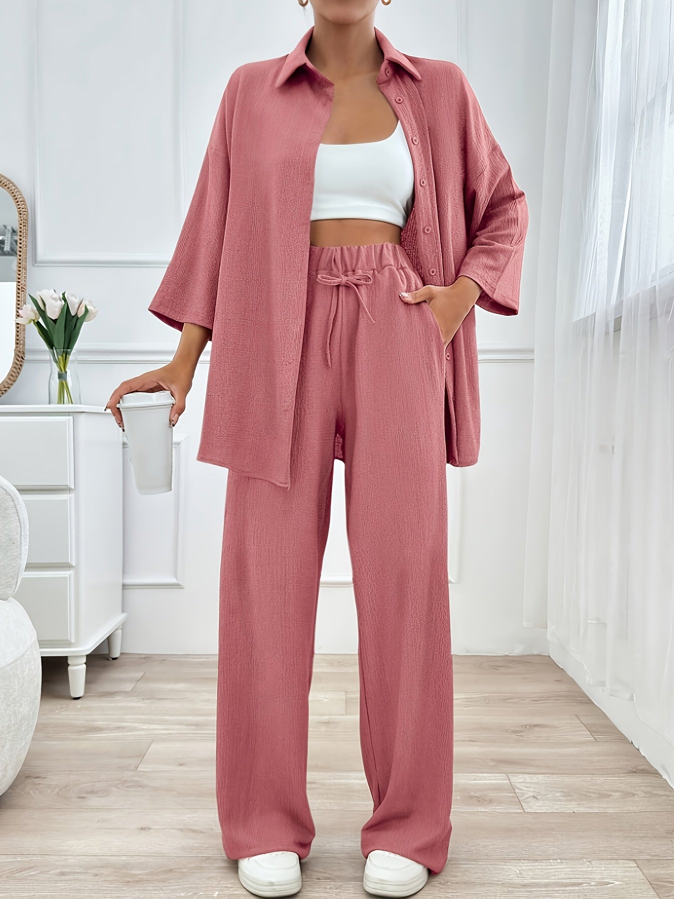 Loungewear Set | Loose Fit | All-Day Comfort | Polyester