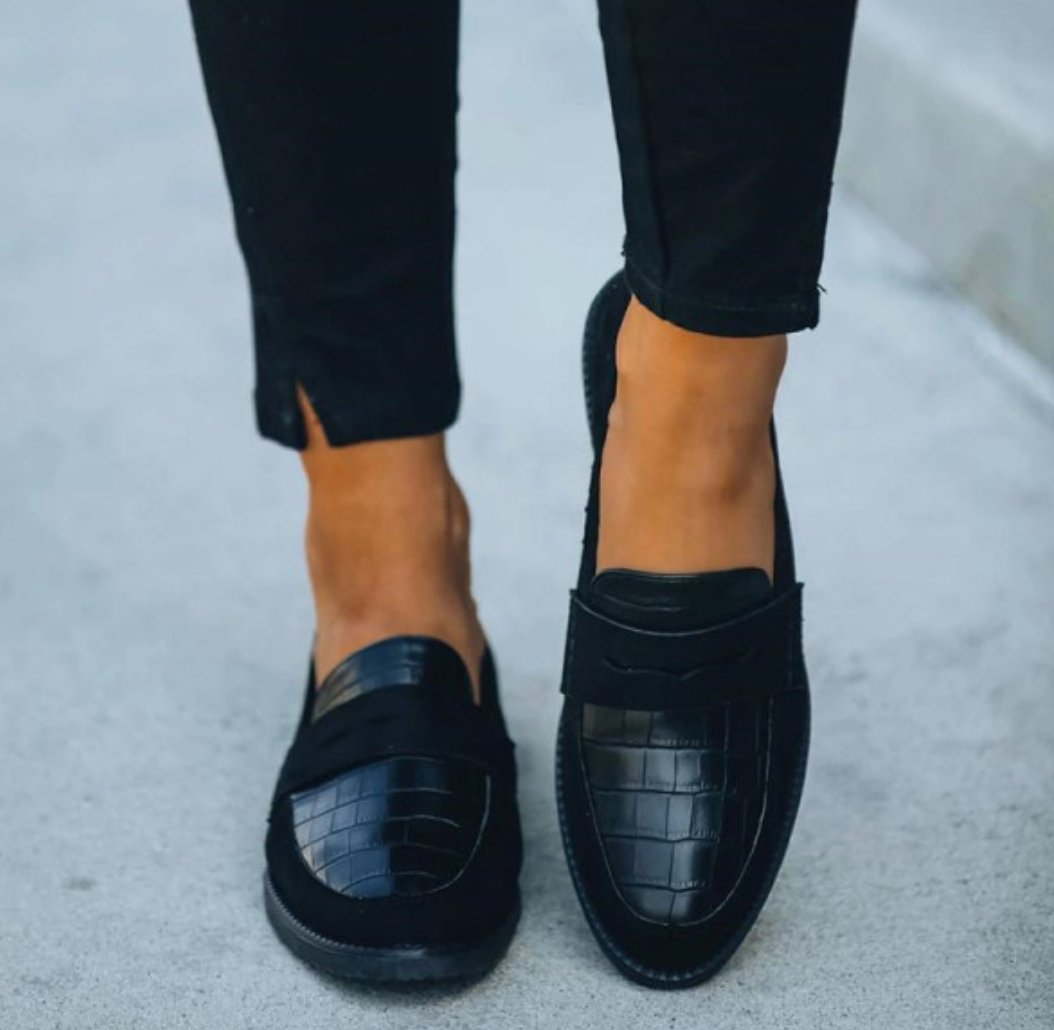 Women’s Slip-On Loafers | Strap Across Vamp | Padded Insoles & Durable Construction | Comfortable Fit