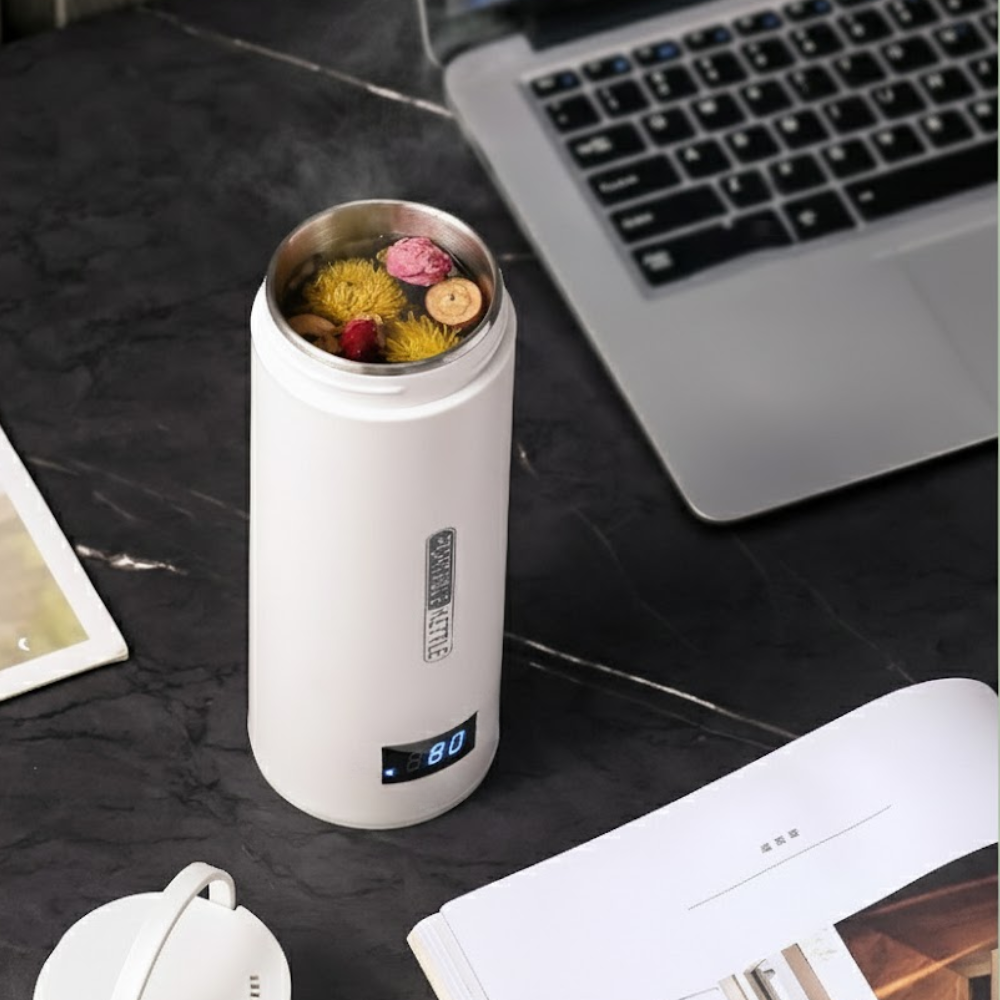 Travel-Friendly 450ml Electric Kettle with Smart Heat Control
