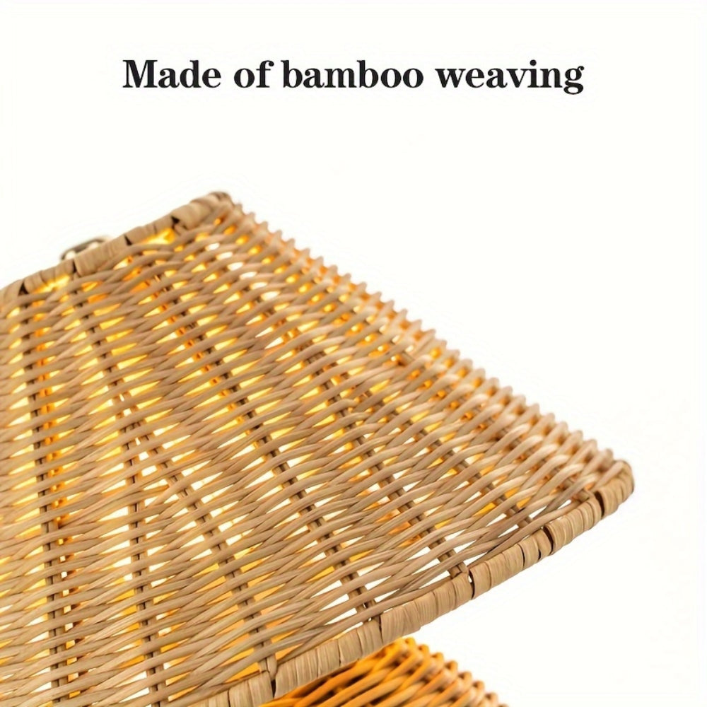 SereneLight – Handwoven Bamboo Table Lamp for Cozy Spaces