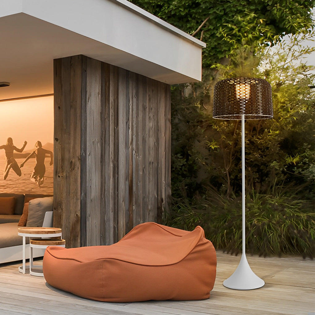 Taavita 1-light Modern Mesh Outdoor Floor Lamp