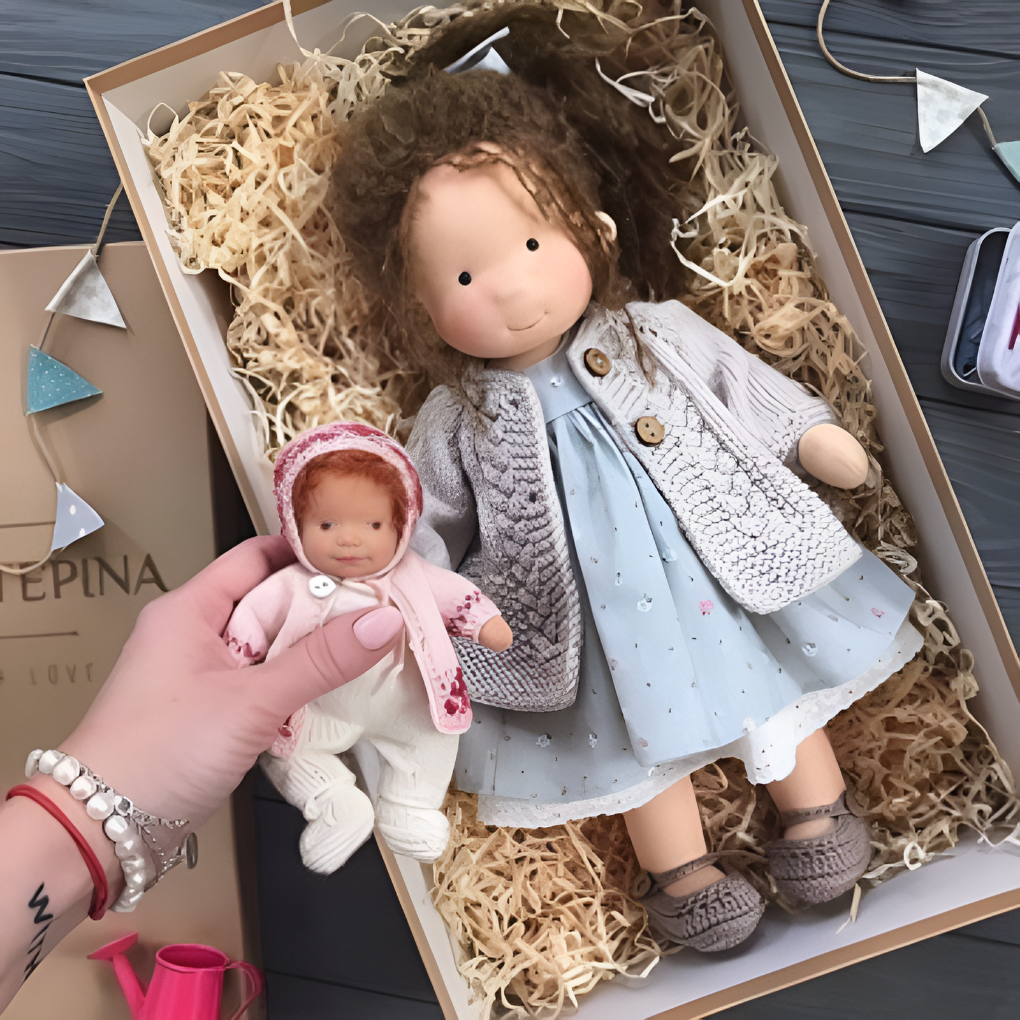 Enchanting Natural Fabric Companion Doll