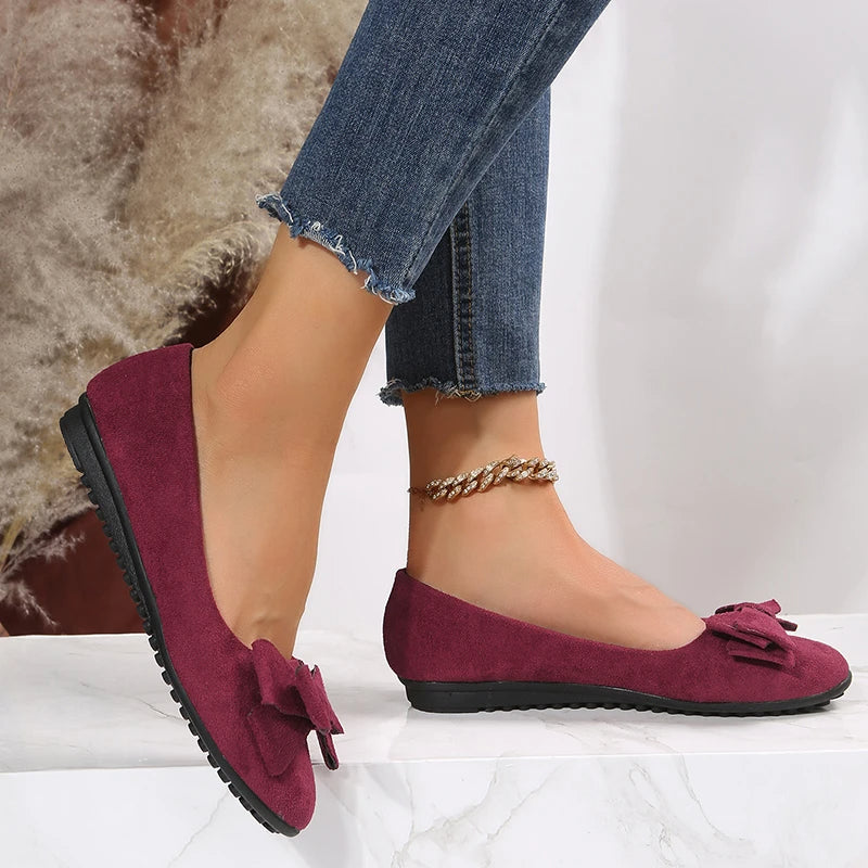 Women's Slip-On Flat Loafers | Orthopedic Support & Synthetic Leather | Breathable Lining | Year-Round Comfort