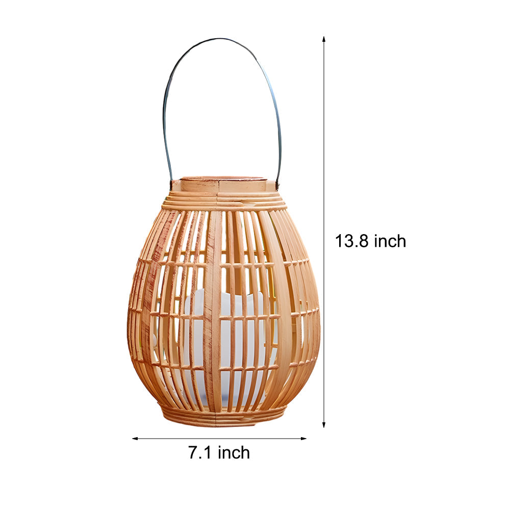 1 Pack Portable Waterproof Solar Lanterns Candle Light Outdoor