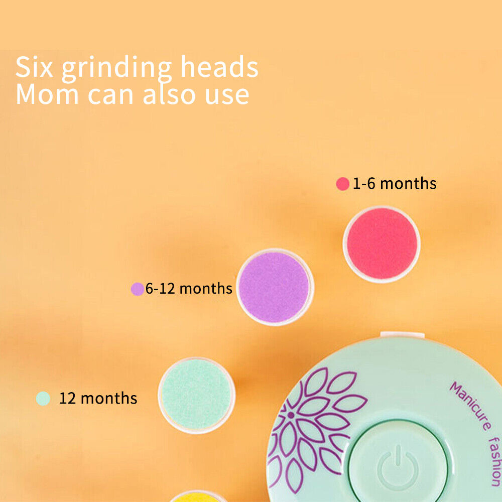 Gentle Baby Nail Care Set with 6 Specialized Heads