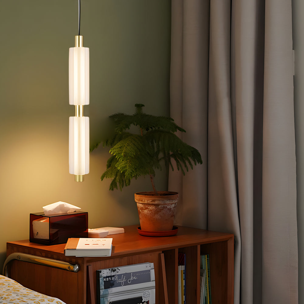 1/2/3 Heads Modern Acrylic Cylinder Pendant Lights: Hanging Lamp in Taavita