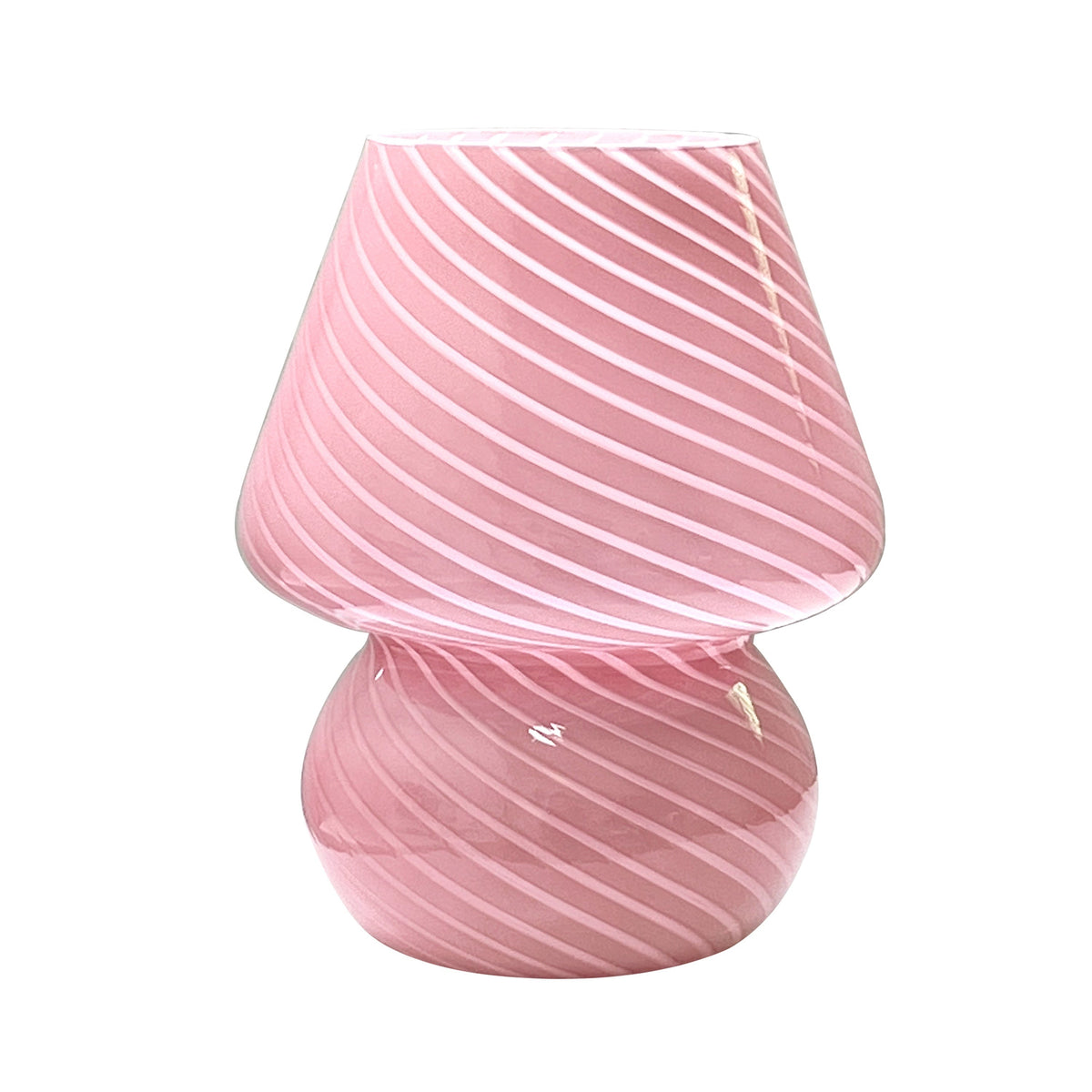 Elegant Artisan Glass Mushroom Lamp | USB Adjustable Light