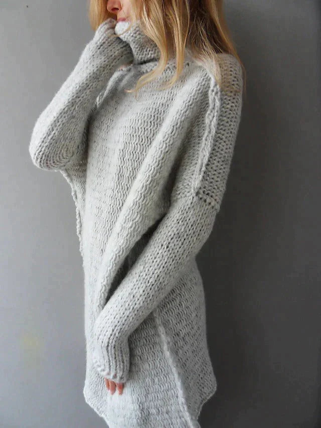 Women’s Oversized Turtleneck Sweater | Cozy Knit Design | High-Quality Fabric | Warm Winter Layering