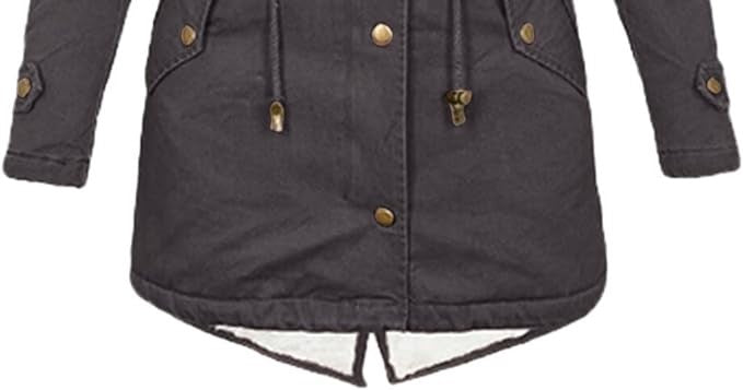 Women’s Winter Jacket | Fleece Lining & Faux Fur Trimmed Hood | Windproof & Waterproof | Adjustable Waist Drawstring