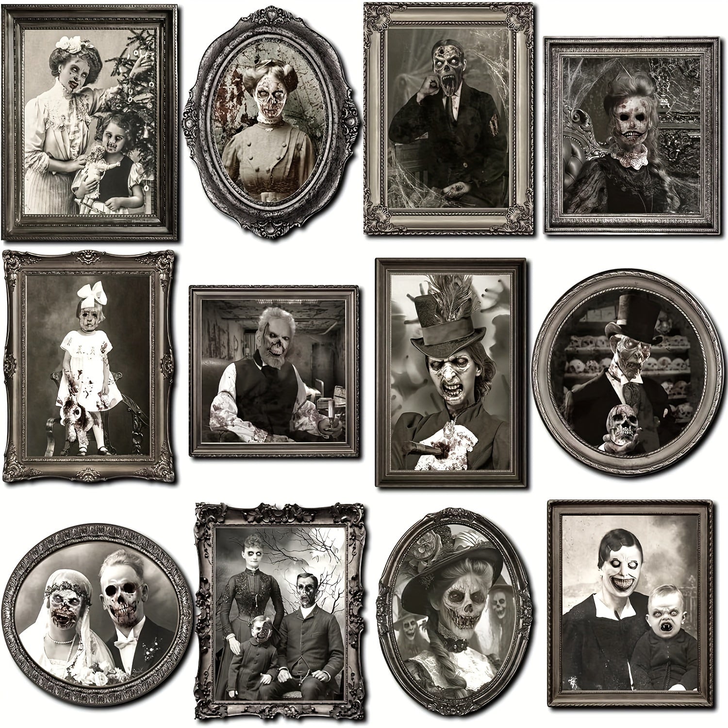 3D Moving Halloween Portraits for Haunted Walls and Doors