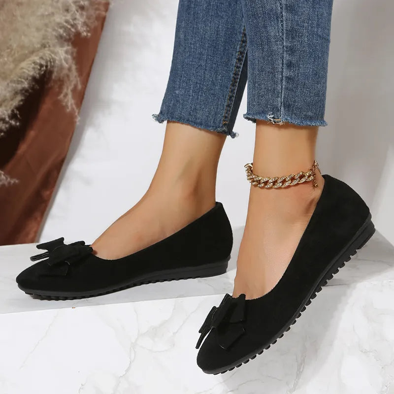 Women's Slip-On Flat Loafers | Orthopedic Support & Synthetic Leather | Breathable Lining | Year-Round Comfort
